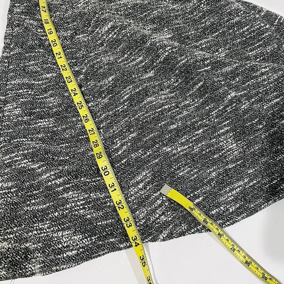 Banana Republic Marled Sleeveless Flare Hem Dress Size 8 Gray Black - Picture 6 of 7